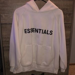 White Essentials Hoodie